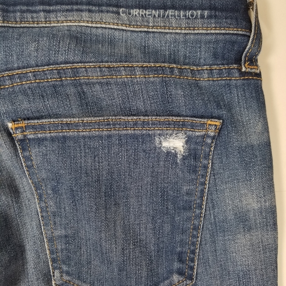 Current elliot the Stilletto Destroy Ankle Jean 28 - Picture 4 of 9